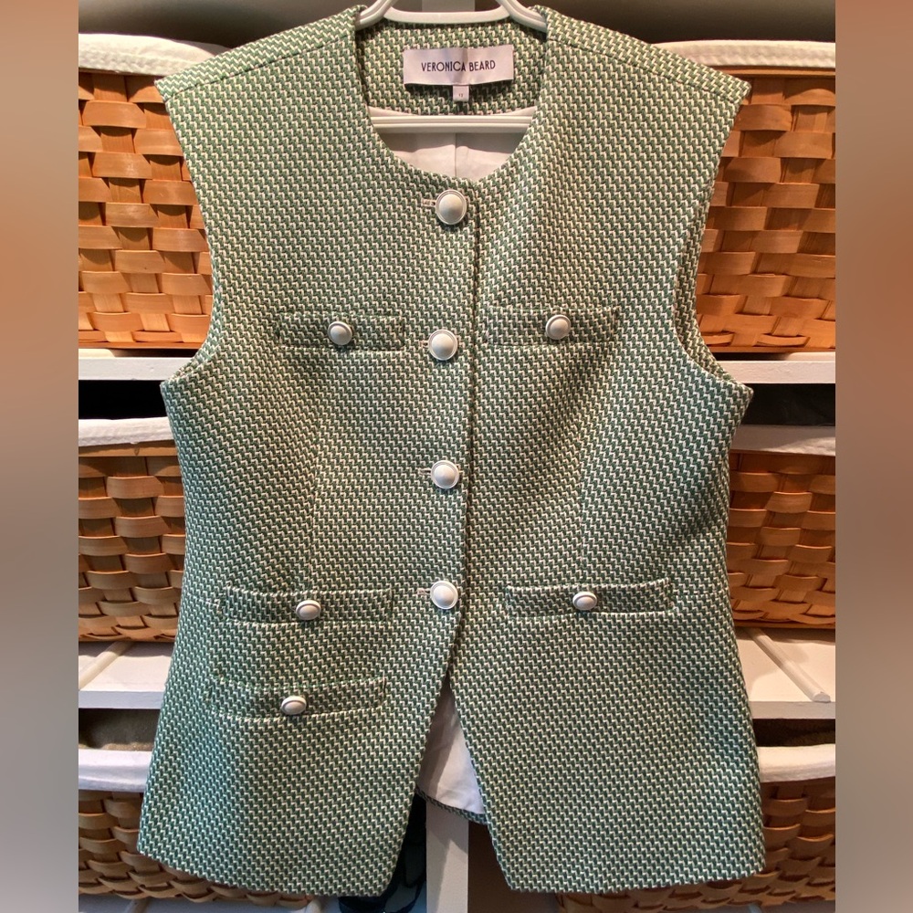 Veronica Beard Tamara Woven Vest